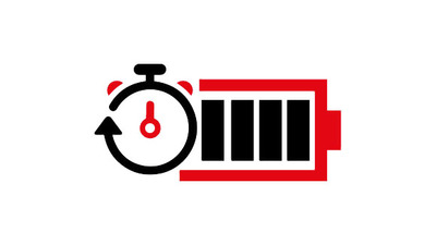 Timer/Battery Symbol for Sustainability