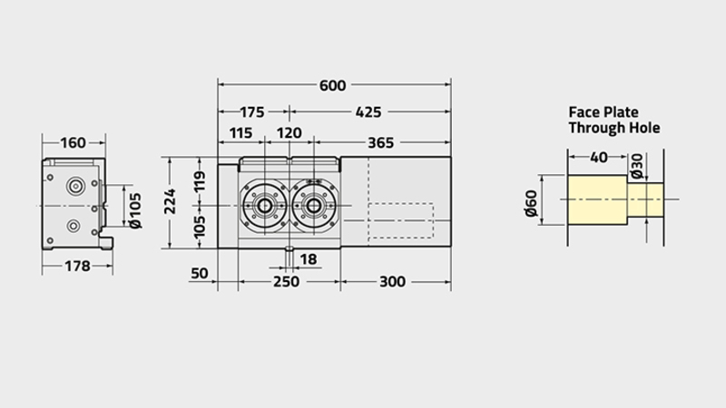 CNC(Z)100-2W Technical Diagram 