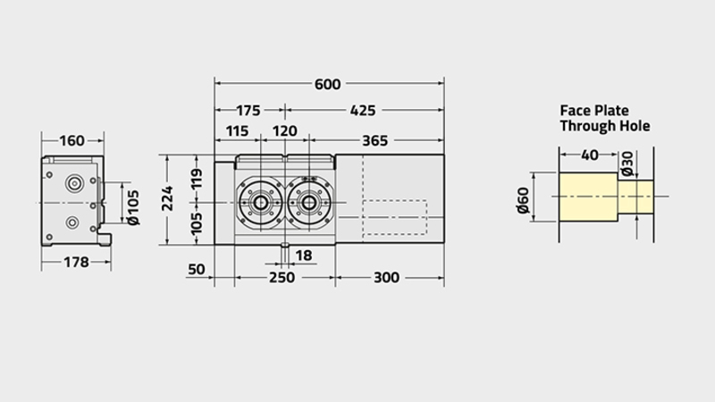 CNC(Z)100-2W Technical Diagram