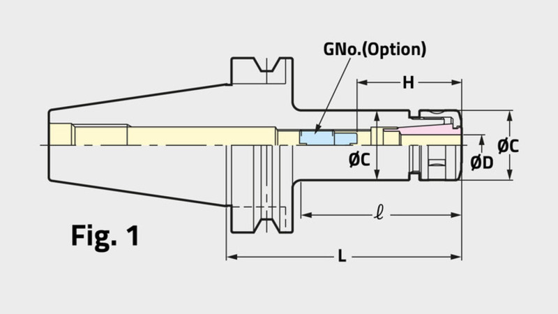 NIKKEN Slim Chuck Technical Diagram