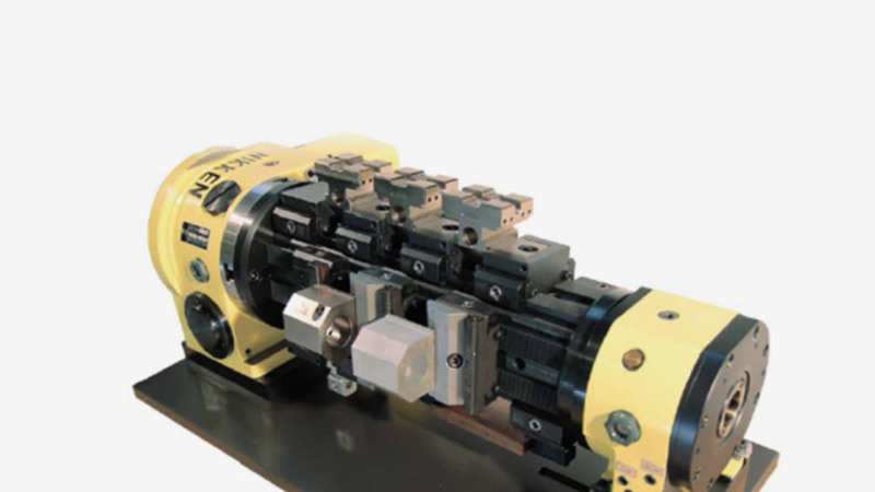 Triag power clamp rail system on Rotary Table