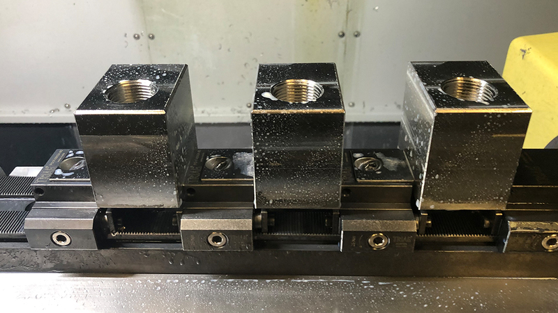 Trunnion setup on a NIKKEN CNC Rotary Table