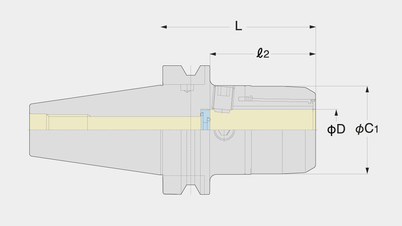 NIKKEN Extreme Milling Chuck Technical Diagram 