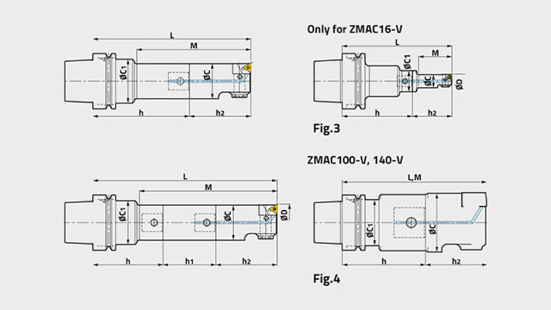 ZMAC Advanced modular boring system technical diagram 